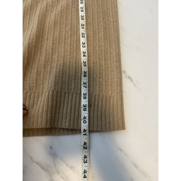 Diane von Furstenberg Tan Camel Brown 100% Wool Sweater Dress size S Knit Sheath - Picture 8 of 13